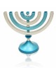 אלומיניום מנורת חנוכה בגימור מט, מתנות חתונה יהודיות, ישראלי J